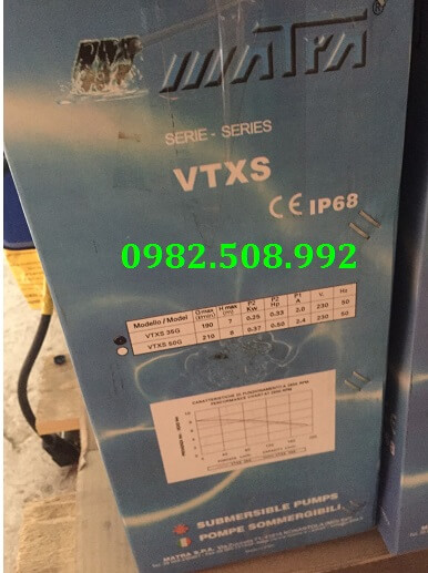 Máy bơm chìm thoát nước thải Matra model VTXS35/G