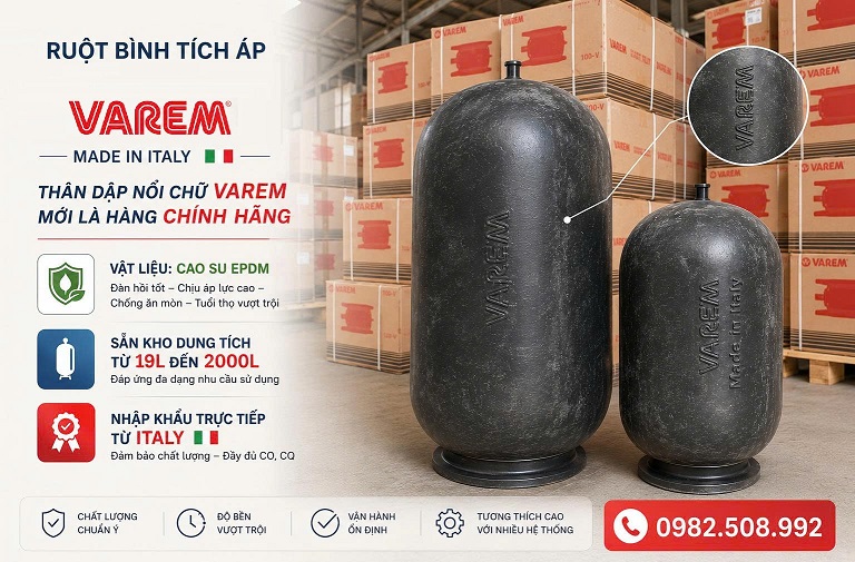 Ruột bình tích áp Varem Italy